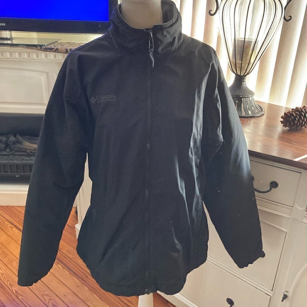 Columbia Navy Blue Windbreaker Jacket Full Zip Lightweight Outdoor Coat Large - Picture 6 of 9